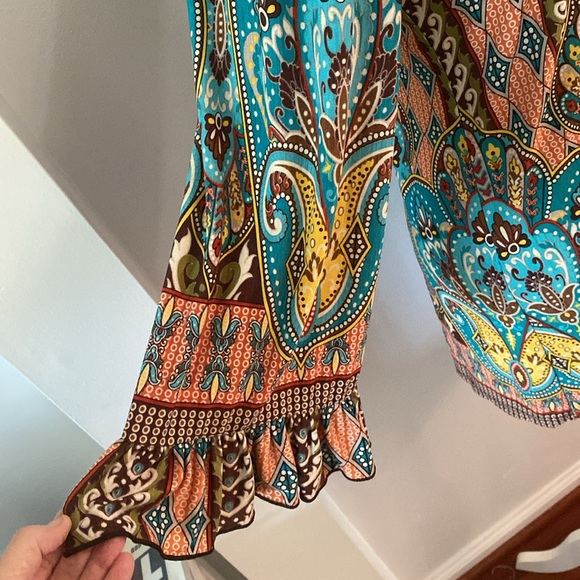 Tunic top medium funky 70’s flare - Picture 4 of 10